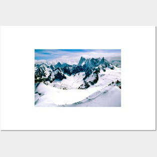 Chamonix Aiguille du Midi Mont Blanc Alps France Posters and Art